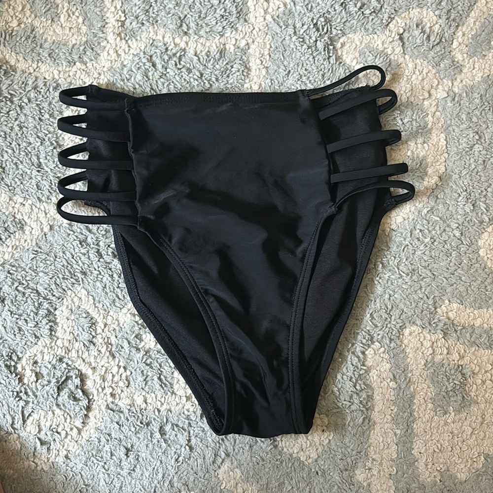 High waisted bikini bottoms